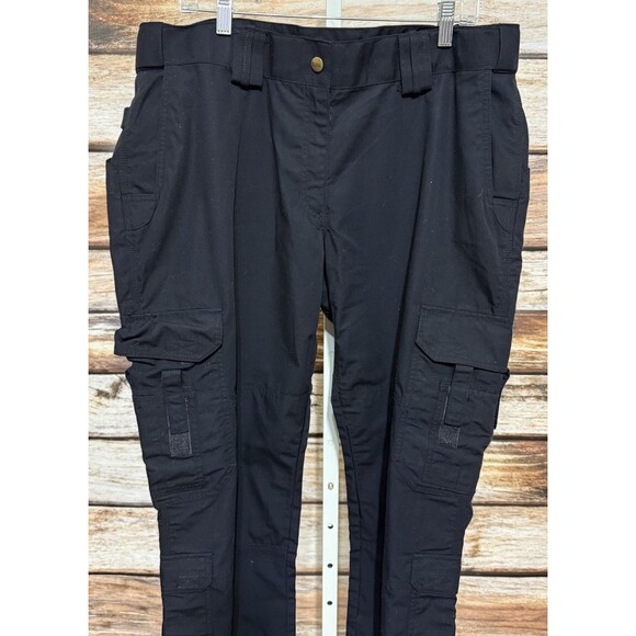 5.11 Tactical Women Size 20 Cargo Pant Stretch Ripstop Black 31” Inseam - Picture 6 of 10